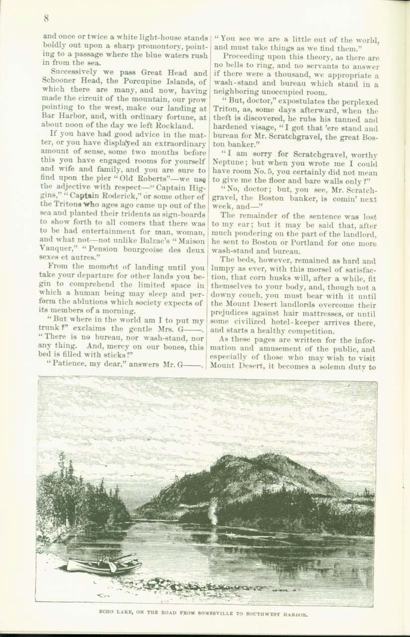 MOUNT DESERT, 1872: an early history of the Maine island that is now Acadia National Park. vist0029d